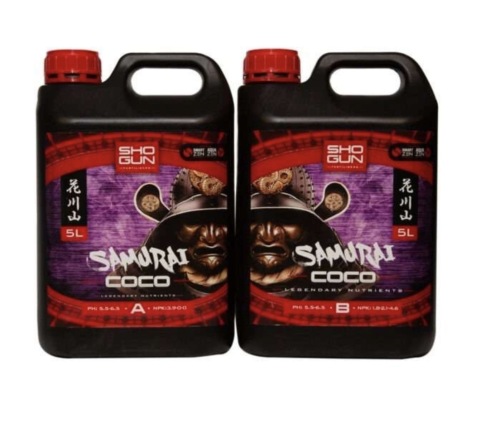 Shogun Samurai Coco A+B 2x10L – Nawóz Bazowy do Uprawy w Kokosie