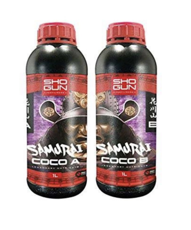Shogun Samurai Coco A+B 2x1L – Nawóz Bazowy do Uprawy w Kokosie