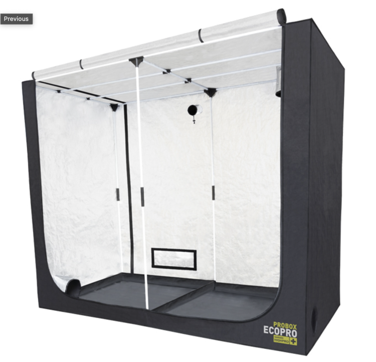 Namioty do uprawy roślin PROBOX + Ecopro Growbox Growtent  240x120x200cm otwarty