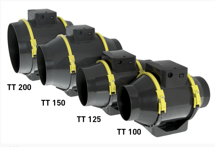 Wentylator kanałowy z 2 prędkościami 100-200 mm TT zdjęcie 3