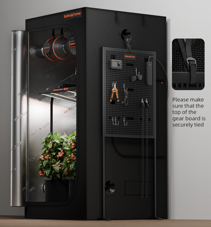 Spider Farmer GGS Gear Board – Tablica Montażowa Organizacja Sprzętu do Growboxa growbox