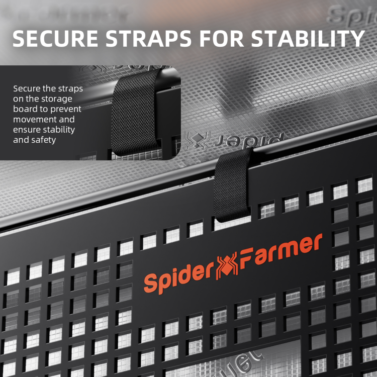 Spider Farmer GGS Gear Board – Tablica Montażowa Organizacja Sprzętu do Growboxa paski na rzepy