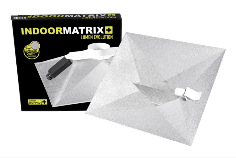 Wentylowany reflektor Indoor Matrix – odbłyśnik do HPS/MH 400-1000W opakowanie