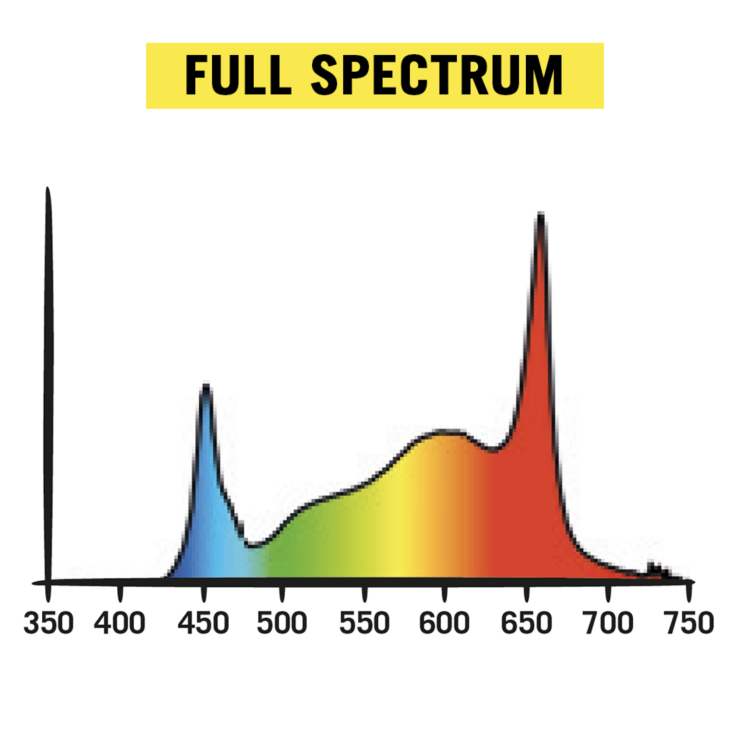 Lampa LED Cosmorrow 200W Full Spectrum wzrost i kwitnienie Secret Jardin spektrum