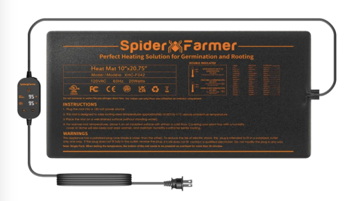 Spider Farmer Mata Grzewcza do Sadzonek z Regulacją Temperatury