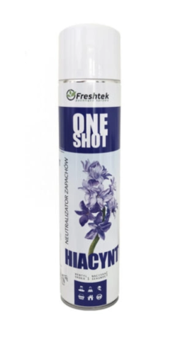 Freshtek ONE SHOT Hiacynt Spray 600ml – profesjonalny neutralizator zapachu