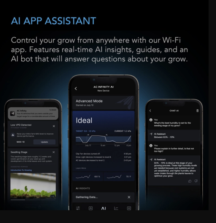 AC Infinity CONTROLLER AI+ Inteligentny kontroler klimatu do max. 32 urządzeń asystent