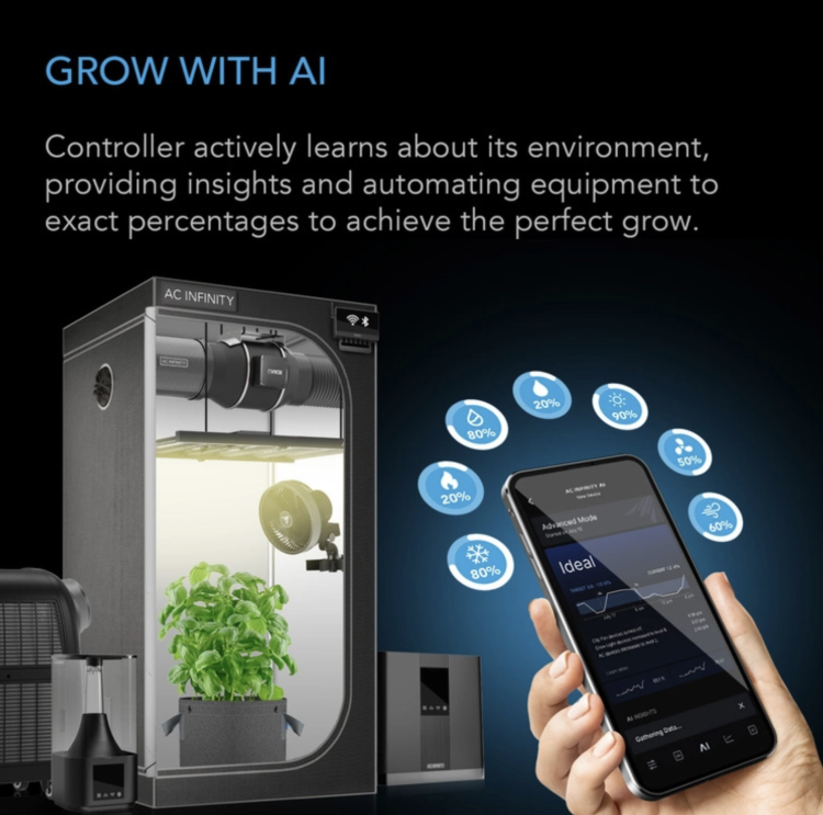 AC Infinity CONTROLLER AI+ Inteligentny kontroler klimatu do max. 32 urządzeń uprawiaj ze sztuczna inteligencja