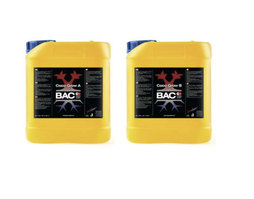 BAC Coco Grow A+B – nawóz dwuskładnikowy na wzrost roślin w podłożu kokosowym 2x5L