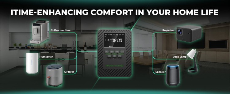 Mars Hydro iTime Smart Timer 2w1 – Smart timer with double socket for growing and home