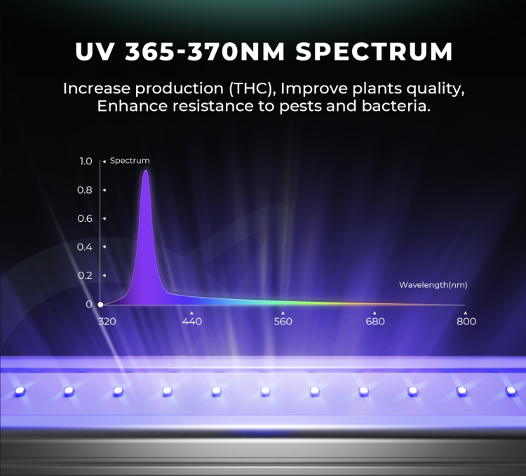 Zestaw Mars Hydro ADlite – światła pomocnicze LED UV  spektrum