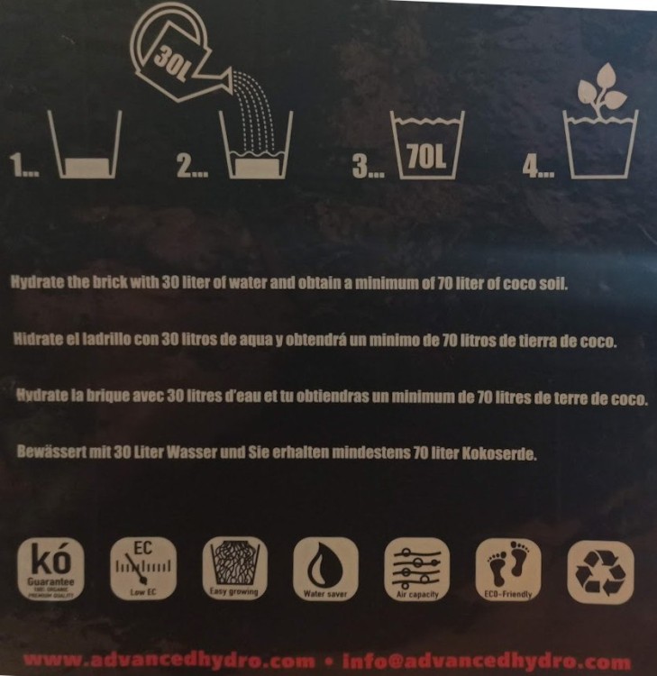 Kostka Kokosowa  Trichoderma 70l