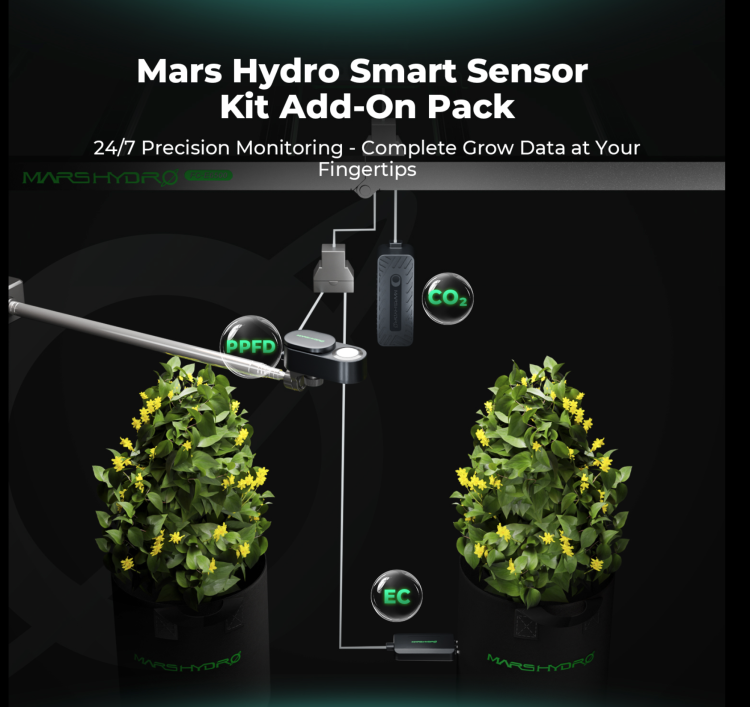 Mars Hydro: Zestaw Inteligentnych Czujników PAR / CO2 / Gleba