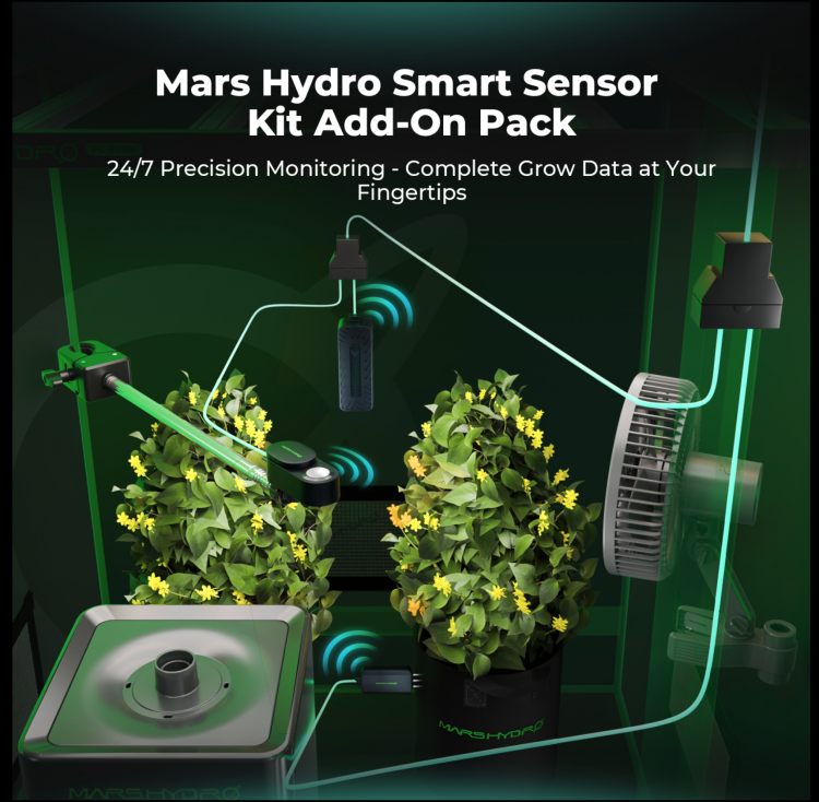 Mars Hydro: Zestaw Inteligentnych Czujników PAR / CO2 / Gleba