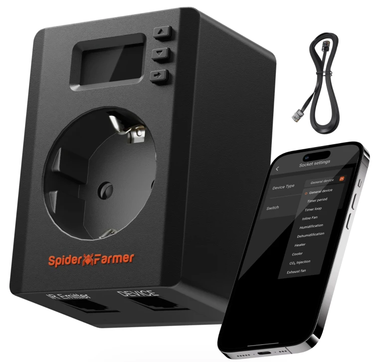Spider Farmer S-Station – Inteligentne Gniazdko Wi-Fi i Bluetooth 3680W