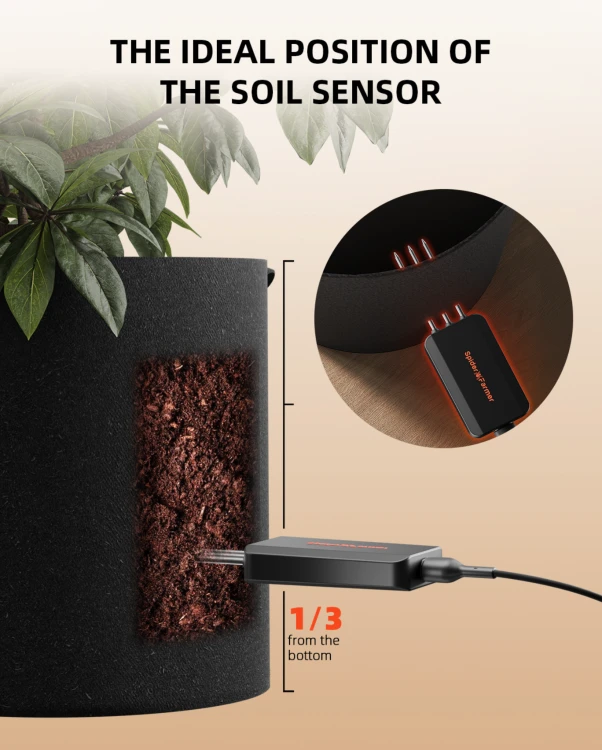 Spider Farmer GGS Smart 3-in-1 Soil Sensor Pro