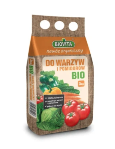 Biovita nawóz organiczny do warzyw i pomidorów BIO 3 kg
