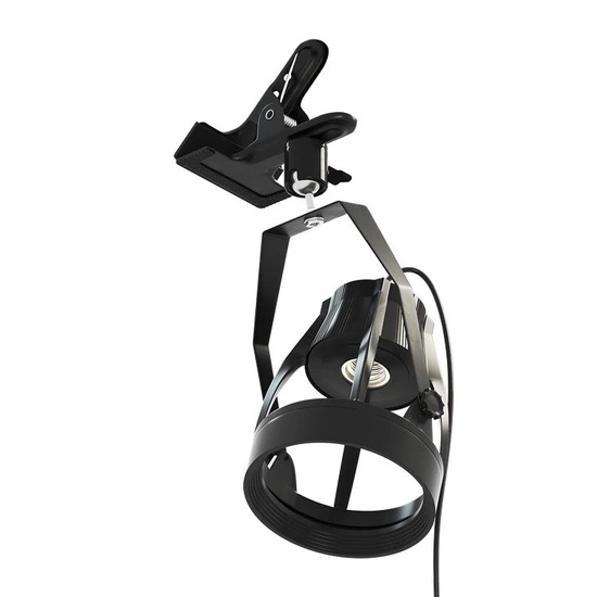 VERTICANA® Clip Holder CZARNY — Oprawa E27 na klips z kablem 2m i włącznikiem