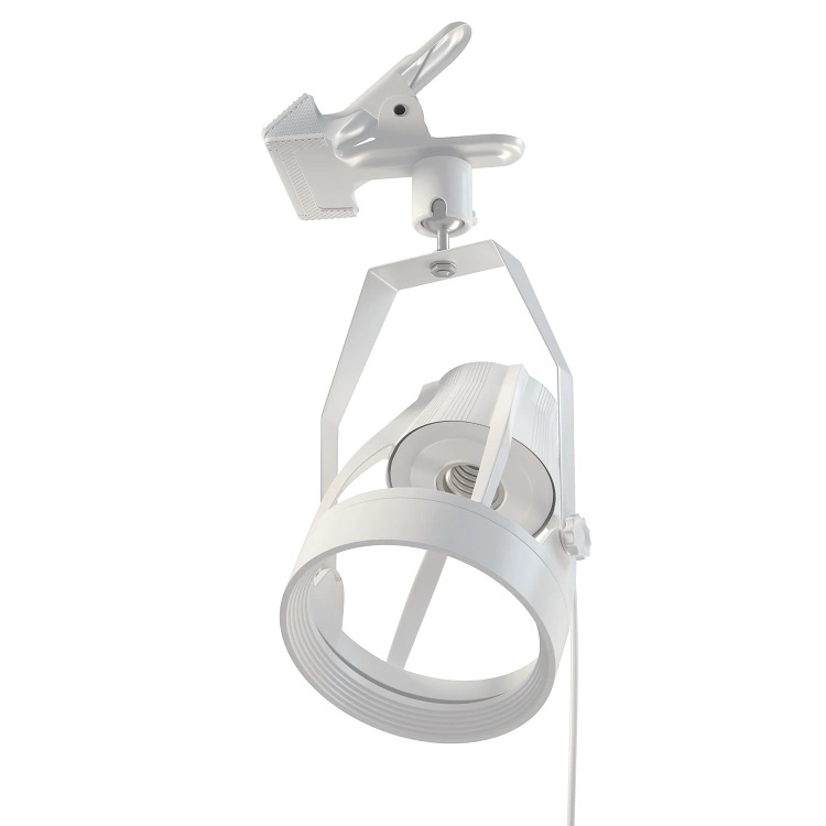 VERTICANA® Clip Holder BIAŁY — Oprawa E27 na klips z kablem 2m i włącznikiem
