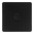 VERTICANA® WALL DIMMER 1-WAY BLACK - czarny ściemniacz ścienny pojedynczy, 400W do lamp LED