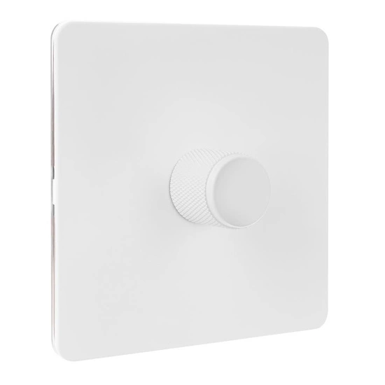 VERTICANA® WALL DIMMER 1-WAY WHITE - biały ściemniacz ścienny pojedynczy, 400W do lamp LED