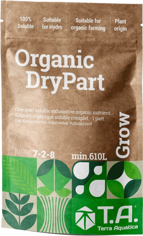 Terra Aquatica GHE Organic DryPart Grow - organiczny nawóz w proszku na fazę wzrostu roślin