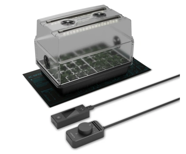AC Infinity Propagator Premium 36x16x23 cm - szklarenka LED z matą grzewczą i timerem