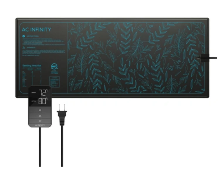 AC Infinity SUNCORE H - mata grzewcza do sadzonek z cyfrowym termostatem, wodoodporna