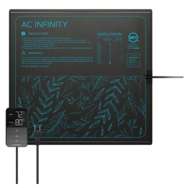 AC Infinity SUNCORE H – mata grzewcza z cyfrowym termostatem (widok produktu)