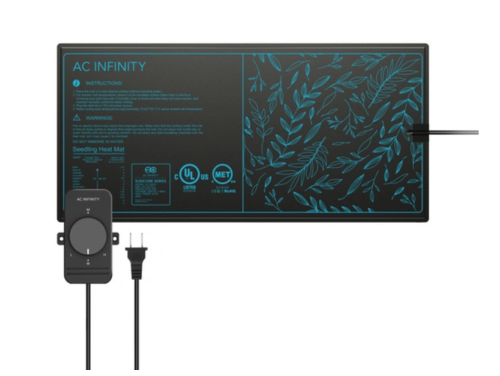 AC Infinity SUNCORE S3 - mata grzewcza do sadzonek 25x53 cm z regulacją temperatury, wodoodporna