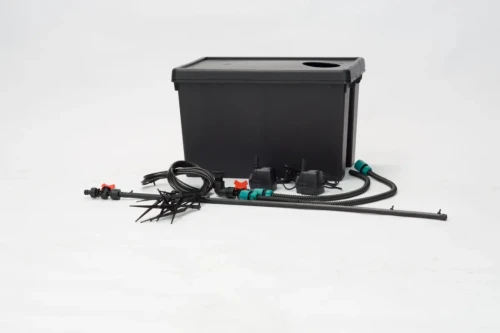 G-Tools Zestaw automatycznego nawadniania 1 m2 - system zalewowy i kroplowy ze zbiornikiem 36 L i pompami GT 800
