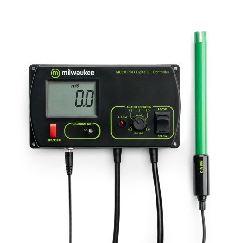 Milwaukee MC311 PRO Kontroler EC - automatyczny regulator przewodności roztworu z alarmem do hydroponiki i akwarystyki