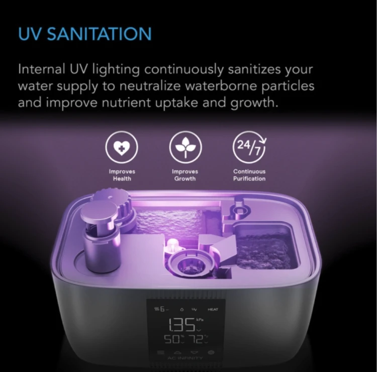 AC Infinity CLOUDFORGE T5 – sterylizacja UV-C wody dla zdrowszej uprawy i lepszego wzrostu