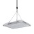 Lampa LED zawieszona w namiocie uprawowym na linkach