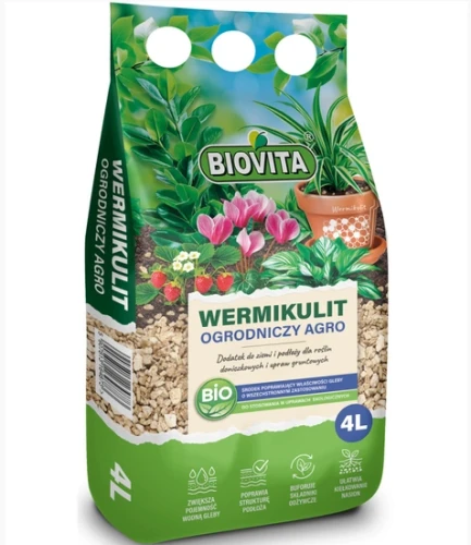 Wermikulit Ogrodniczy – Biovita 4L idealne podłoże dla roślin