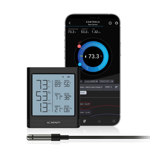AC Infinity Smart Hygrometer B1 - miernik z sondą i aplikacją Bluetooth