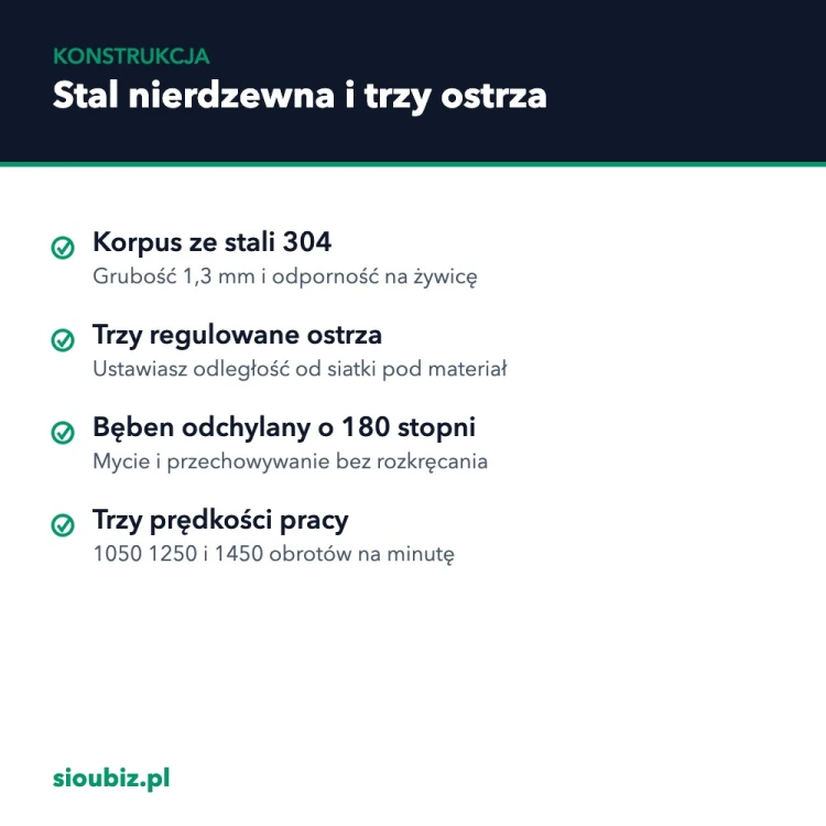 Stal 304 i trzy regulowane ostrza – konstrukcja trymera