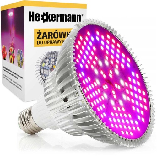 Żarówka LED do roślin Heckermann MDA-PG01 100W E27 z opakowaniem