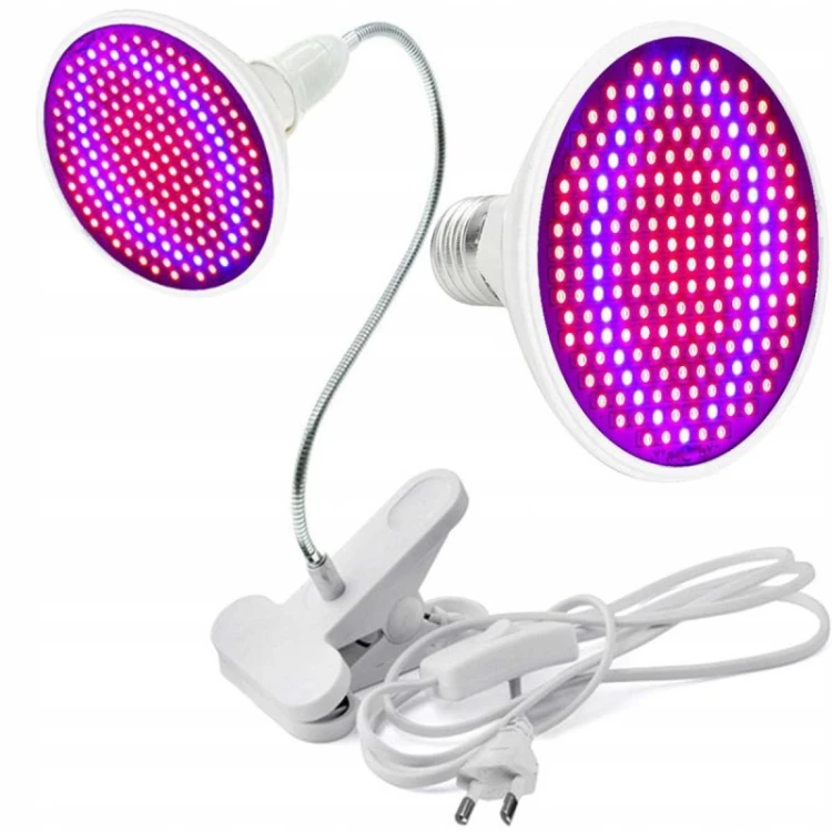 Lampa 200LED z klipsem i elastycznym ramieniem