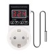 Termostat cyfrowy w gniazdku z sondą 2m
