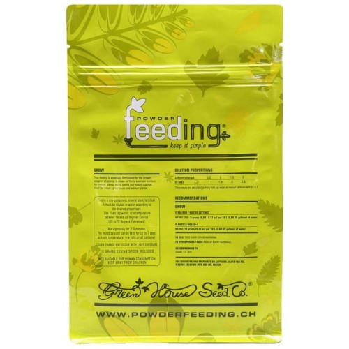 powder feeding grow greenhouse
