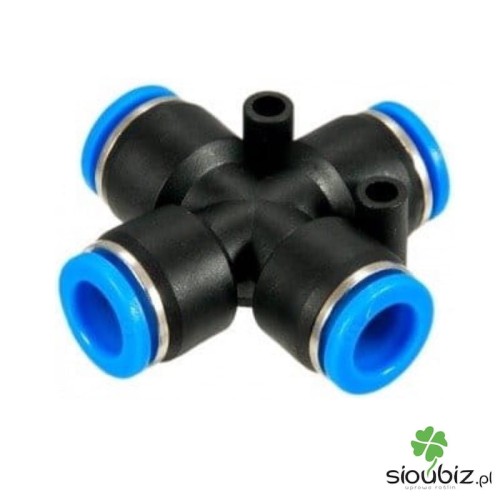 Złączka pneumatyczna do wężyka czwórnik 6mm.JPG