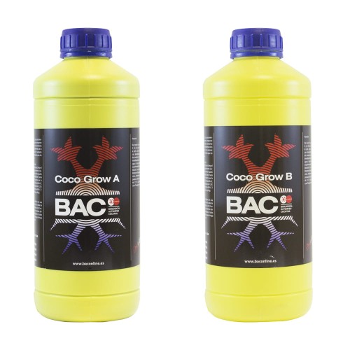 BAC Coco Grow A+B – nawóz dwuskładnikowy na wzrost roślin w podłożu kokosowym 2x1L