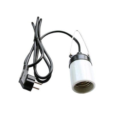 Airontek Gniazdo E40 do CFL z Kablem 2m i Uchwyt