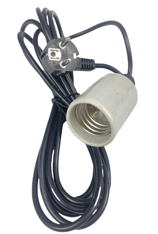 gniazdo żarówki lampy e40 z kablem 4m cfl