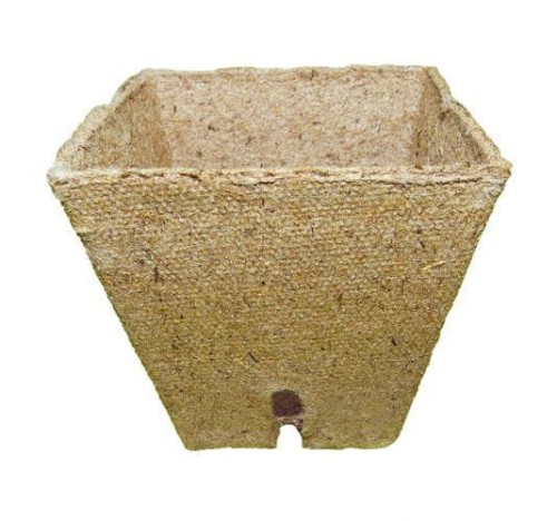 Jiffy kwadratowa doniczka torfowa 8x8x8 cm zdjęcie 1