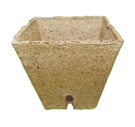 Jiffy kwadratowa doniczka torfowa 8x8x8 cm zdjęcie 1