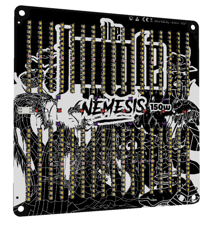 Grow The Jungle The Jackson NEMESIS 150W Lampa LED Grow Dimmable LM282B + PRO + Osram + 660nm + 405nm