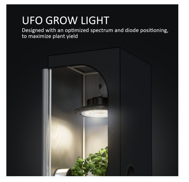 LAMPA LED 200W DUAL, UFO-Eco TRPS 2,2 µmol/J, oświetla 60x60cm, TERPENES PRODUCER, FULL SPECTRUM, DO UPRAWY ROŚLIN, VF KRAKOW