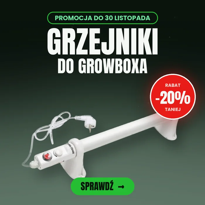 Grzejniki do growboxa VF EcoHeat z termostatem -20% do 30 listopada